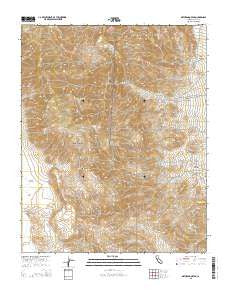 Maturango Peak California Current topographic map, 1:24000 scale, 7.5 X 7.5 Minute, Year 2015