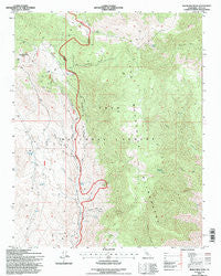 Mazourka Peak California Historical topographic map, 1:24000 scale, 7.5 X 7.5 Minute, Year 1994