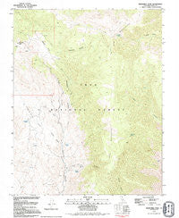 Mazourka Peak California Historical topographic map, 1:24000 scale, 7.5 X 7.5 Minute, Year 1979