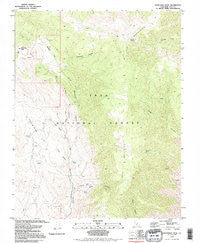 Mazourka Peak California Historical topographic map, 1:24000 scale, 7.5 X 7.5 Minute, Year 1994