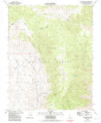 Mazourka Peak California Historical topographic map, 1:24000 scale, 7.5 X 7.5 Minute, Year 1982