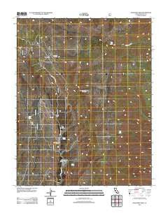 Mazourka Peak California Historical topographic map, 1:24000 scale, 7.5 X 7.5 Minute, Year 2012