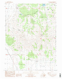 McDonald Peak California Historical topographic map, 1:24000 scale, 7.5 X 7.5 Minute, Year 1989
