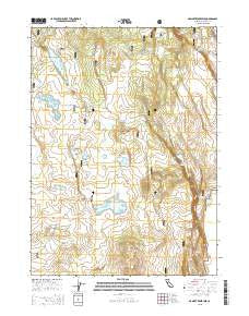 McGinty Reservoir California Current topographic map, 1:24000 scale, 7.5 X 7.5 Minute, Year 2015