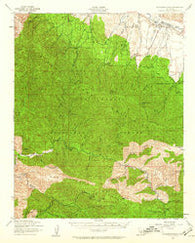 McPherson Peak California Historical topographic map, 1:62500 scale, 15 X 15 Minute, Year 1941