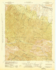 McPherson Peak California Historical topographic map, 1:62500 scale, 15 X 15 Minute, Year 1943
