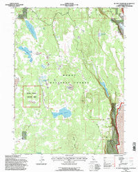 Mc Ginty Reservoir California Historical topographic map, 1:24000 scale, 7.5 X 7.5 Minute, Year 1993