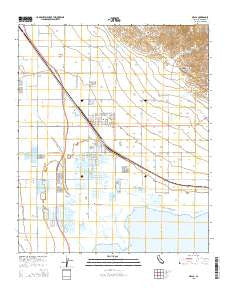 Mecca California Current topographic map, 1:24000 scale, 7.5 X 7.5 Minute, Year 2015