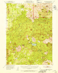 Medicine Lake California Historical topographic map, 1:62500 scale, 15 X 15 Minute, Year 1952