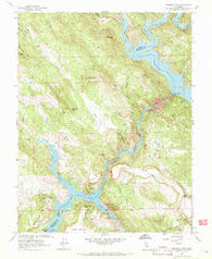 Melones Dam California Historical topographic map, 1:24000 scale, 7.5 X 7.5 Minute, Year 1962