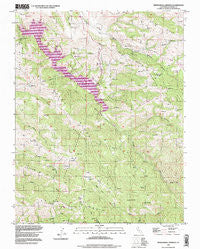 Mendenhall Springs California Historical topographic map, 1:24000 scale, 7.5 X 7.5 Minute, Year 1996