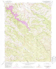 Mendenhall Springs California Historical topographic map, 1:24000 scale, 7.5 X 7.5 Minute, Year 1956