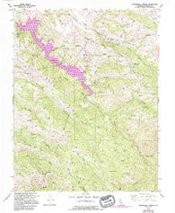 Mendenhall Springs California Historical topographic map, 1:24000 scale, 7.5 X 7.5 Minute, Year 1956