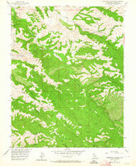 Mendenhall Springs California Historical topographic map, 1:24000 scale, 7.5 X 7.5 Minute, Year 1956