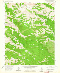 Mendenhall Springs California Historical topographic map, 1:24000 scale, 7.5 X 7.5 Minute, Year 1956