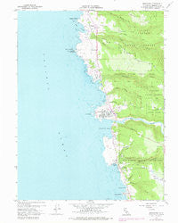 Mendocino California Historical topographic map, 1:24000 scale, 7.5 X 7.5 Minute, Year 1960