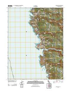 Mendocino California Historical topographic map, 1:24000 scale, 7.5 X 7.5 Minute, Year 2012