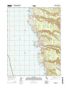 Mendocino California Current topographic map, 1:24000 scale, 7.5 X 7.5 Minute, Year 2015
