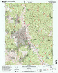 Mendocino Pass California Historical topographic map, 1:24000 scale, 7.5 X 7.5 Minute, Year 1996