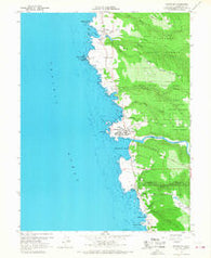 Mendocino California Historical topographic map, 1:24000 scale, 7.5 X 7.5 Minute, Year 1960
