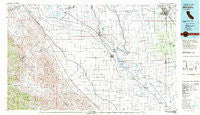 Mendota California Historical topographic map, 1:100000 scale, 30 X 60 Minute, Year 1982