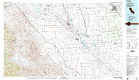 Mendota California Historical topographic map, 1:100000 scale, 30 X 60 Minute, Year 1982