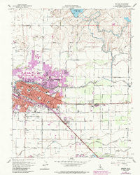 Merced California Historical topographic map, 1:24000 scale, 7.5 X 7.5 Minute, Year 1961
