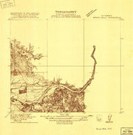 Merced Falls California Historical topographic map, 1:31680 scale, 7.5 X 7.5 Minute, Year 1916