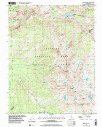 Merced Peak California Historical topographic map, 1:24000 scale, 7.5 X 7.5 Minute, Year 1997