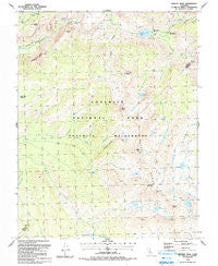 Merced Peak California Historical topographic map, 1:24000 scale, 7.5 X 7.5 Minute, Year 1990