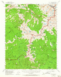 Merced Peak California Historical topographic map, 1:62500 scale, 15 X 15 Minute, Year 1953
