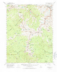 Merced Peak California Historical topographic map, 1:62500 scale, 15 X 15 Minute, Year 1953