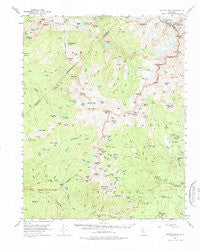 Merced Peak California Historical topographic map, 1:62500 scale, 15 X 15 Minute, Year 1953