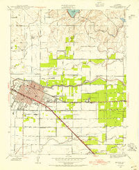Merced California Historical topographic map, 1:24000 scale, 7.5 X 7.5 Minute, Year 1946