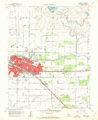 Merced California Historical topographic map, 1:24000 scale, 7.5 X 7.5 Minute, Year 1961