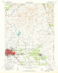 Merced California Historical topographic map, 1:62500 scale, 15 X 15 Minute, Year 1962