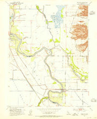 Meridian California Historical topographic map, 1:24000 scale, 7.5 X 7.5 Minute, Year 1952