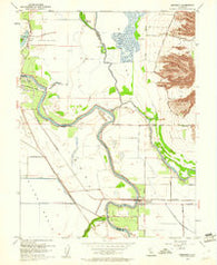 Meridian California Historical topographic map, 1:24000 scale, 7.5 X 7.5 Minute, Year 1952