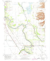 Meridian California Historical topographic map, 1:24000 scale, 7.5 X 7.5 Minute, Year 1952