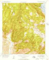 Mesa Grande California Historical topographic map, 1:24000 scale, 7.5 X 7.5 Minute, Year 1948