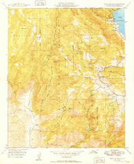 Mesa Grande California Historical topographic map, 1:24000 scale, 7.5 X 7.5 Minute, Year 1949