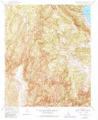 Mesa Grande California Historical topographic map, 1:24000 scale, 7.5 X 7.5 Minute, Year 1948
