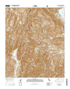 Mesa Grande California Current topographic map, 1:24000 scale, 7.5 X 7.5 Minute, Year 2015