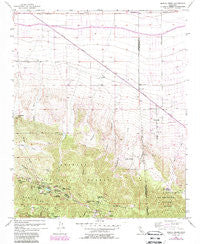 Mescal Creek California Historical topographic map, 1:24000 scale, 7.5 X 7.5 Minute, Year 1956