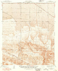 Mescal Creek California Historical topographic map, 1:24000 scale, 7.5 X 7.5 Minute, Year 1940