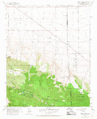 Mescal Creek California Historical topographic map, 1:24000 scale, 7.5 X 7.5 Minute, Year 1956