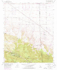 Mescal Creek California Historical topographic map, 1:24000 scale, 7.5 X 7.5 Minute, Year 1956