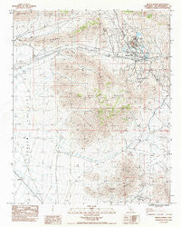 Mescal Range California Historical topographic map, 1:24000 scale, 7.5 X 7.5 Minute, Year 1983
