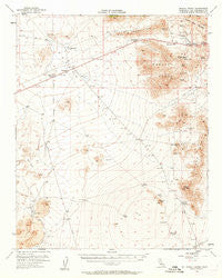 Mescal Range California Historical topographic map, 1:62500 scale, 15 X 15 Minute, Year 1955