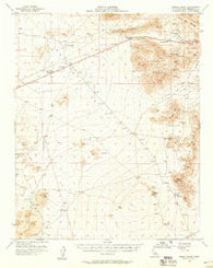 Mescal Range California Historical topographic map, 1:62500 scale, 15 X 15 Minute, Year 1955